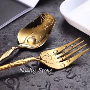 Golden Rose Spoon & Fork 12pcs